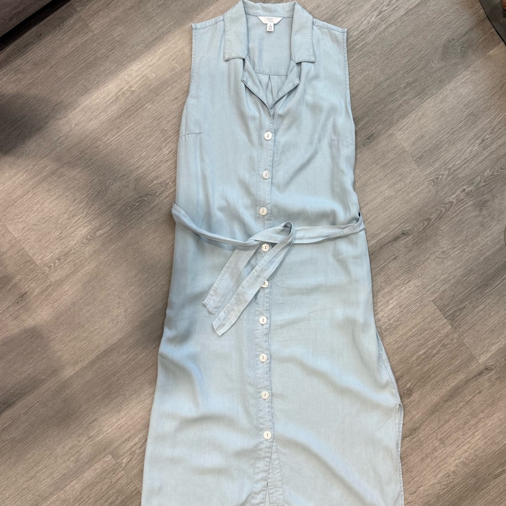 Time and Tru Sky Blue Shirt Dress